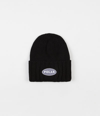 Polar Patch Beanie - Black