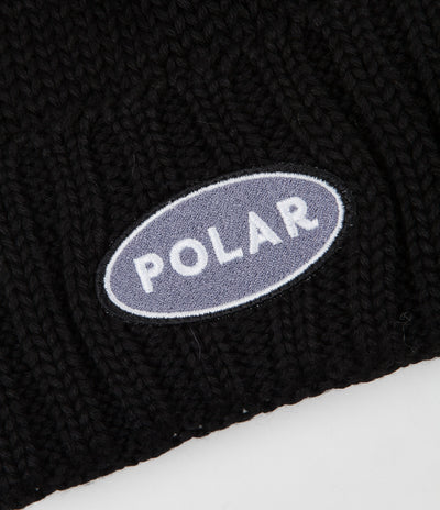 Polar Patch Beanie - Black