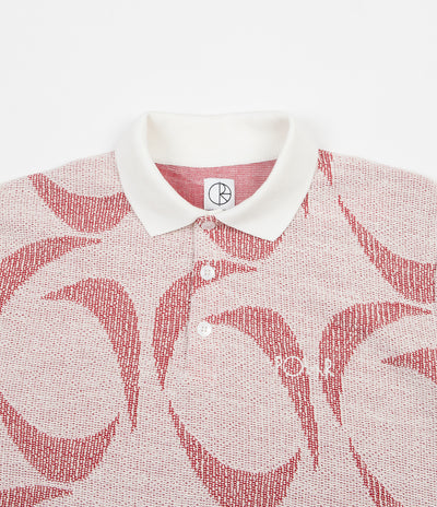 Polar Patterned Polo Shirt - Ivory / Red