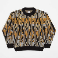 Polar Paul Knit Sweatshirt - Black / Yellow thumbnail