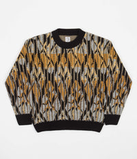 Polar Paul Knit Sweatshirt - Black / Yellow