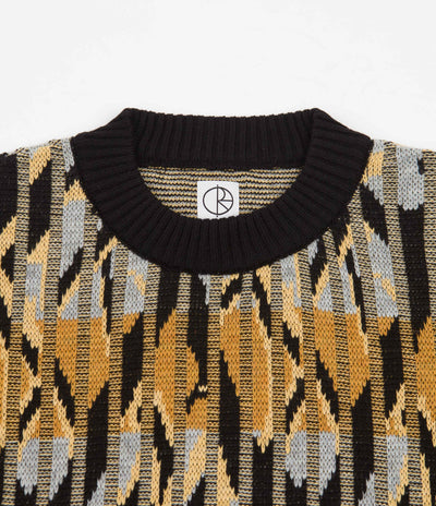 Polar Paul Knit Sweatshirt - Black / Yellow