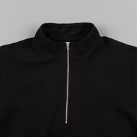 Polar Pique Zip Neck Shirt - Black thumbnail