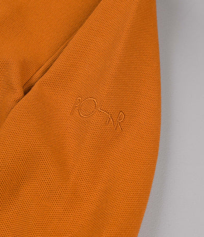 Polar Pique Zip Neck Shirt - Caramel
