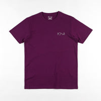 Polar Reflective Stroke Logo T-Shirt - Dark Prune / Silver thumbnail