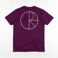 Polar Reflective Stroke Logo T-Shirt - Dark Prune / Silver thumbnail