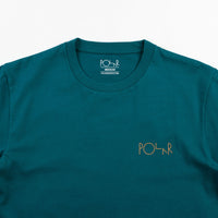 Polar Reflective Stroke Logo T-Shirt - Teal / Gold thumbnail