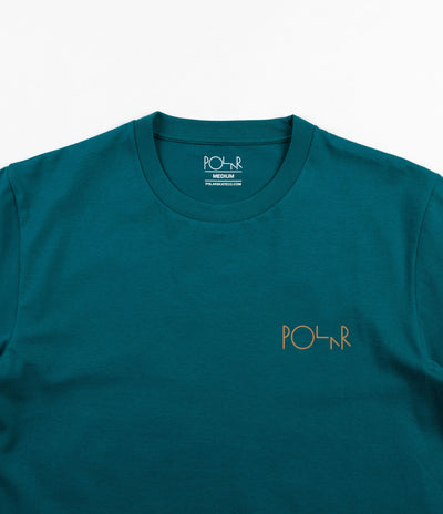 Polar Reflective Stroke Logo T-Shirt - Teal / Gold