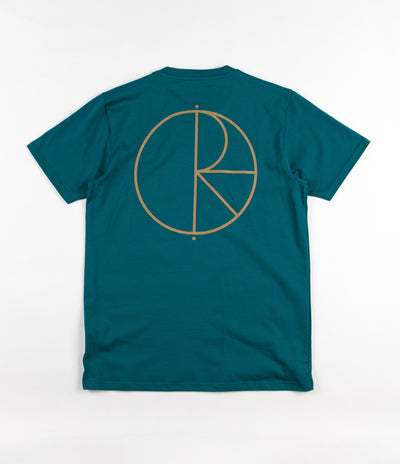 Polar Reflective Stroke Logo T-Shirt - Teal / Gold