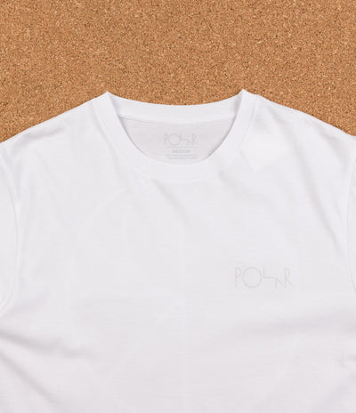 Polar Reflective Stroke Logo T-Shirt - White / White