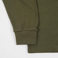 Polar Rib Henley Long Sleeve T-Shirt - Uniform Green thumbnail