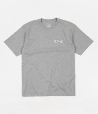 Polar Script Logo T-Shirt - Heather Grey