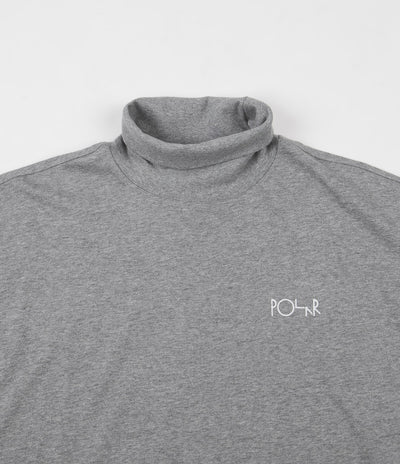 Polar Script Turtleneck - Heather Grey