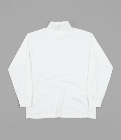 Polar Script Turtleneck Long Sleeve T-Shirt - Cloud White