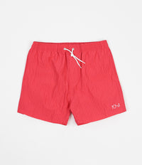 Polar Seersucker Swim Shorts - Berry