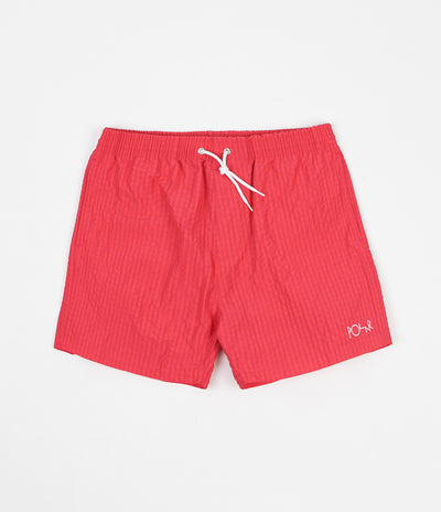 Polar Seersucker Swim Shorts - Berry