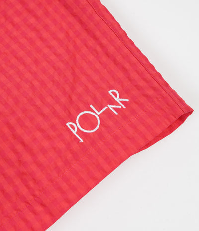 Polar Seersucker Swim Shorts - Berry