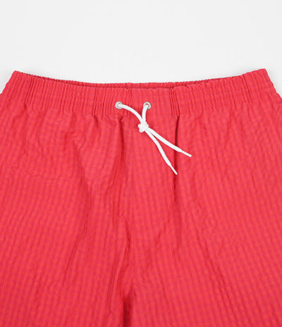 Polar Seersucker Swim Shorts - Berry