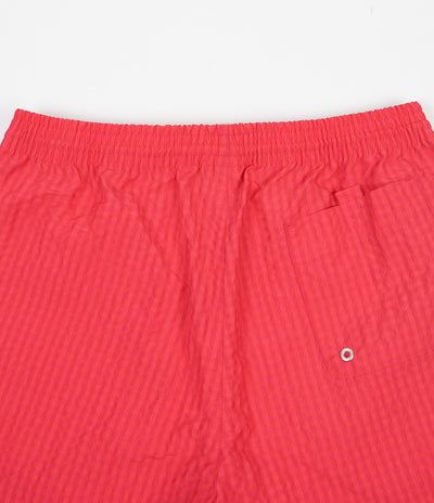 Polar Seersucker Swim Shorts - Berry