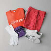 Polar Seersucker Swim Shorts - Berry thumbnail