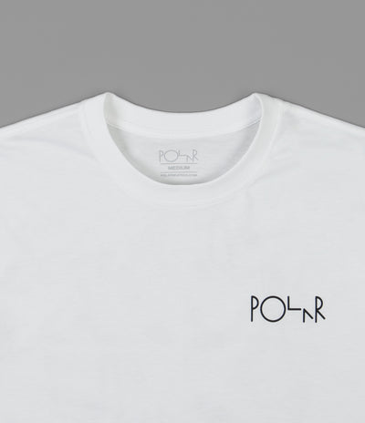 Polar Sequence Fill Logo Long Sleeve T-Shirt - White