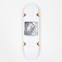 Polar Shin Sanbongi Freedom Wheel Well Surfshape Deck - White - 8.75" thumbnail