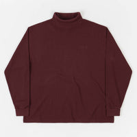 Polar Shin Turtleneck Long Sleeve T-Shirt - Wine thumbnail