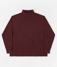 Polar Shin Turtleneck Long Sleeve T-Shirt - Wine