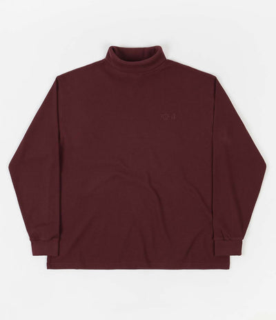 Polar Shin Turtleneck Long Sleeve T-Shirt - Wine