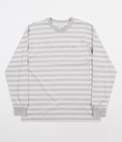 Polar Signature Striped Long Sleeve T-Shirt - Grey