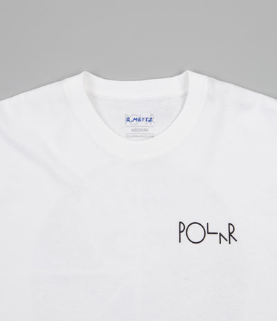 Polar Smoking Lady Fill Logo T-Shirt - White