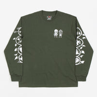 Polar Spiral Long Sleeve T-Shirt - Dark Olive thumbnail