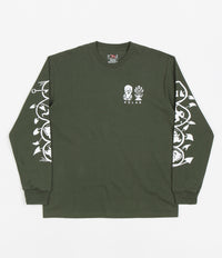 Polar Spiral Long Sleeve T-Shirt - Dark Olive