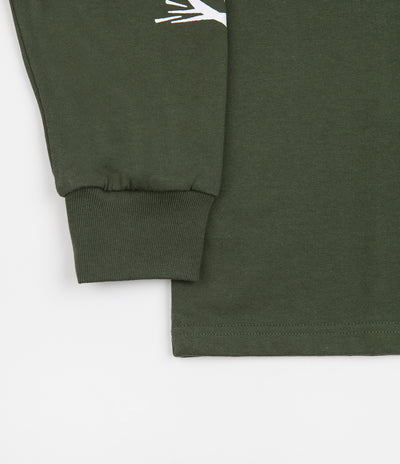 Polar Spiral Long Sleeve T-Shirt - Dark Olive