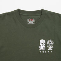Polar Spiral Long Sleeve T-Shirt - Dark Olive thumbnail