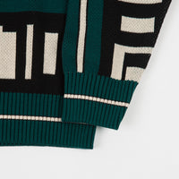 Polar Square Logo Knit Sweatshirt - Green thumbnail