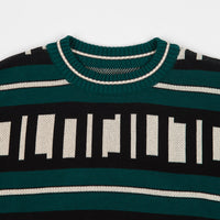 Polar Square Logo Knit Sweatshirt - Green thumbnail