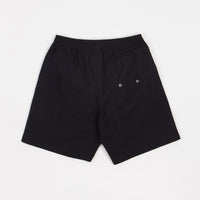 Polar Square Stripe Swim Shorts - Black / Brown thumbnail