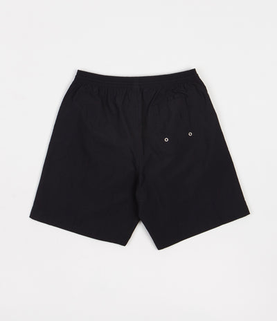 Polar Square Stripe Swim Shorts - Black / Brown