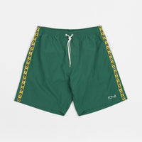 Polar Square Stripe Swim Shorts - Green thumbnail