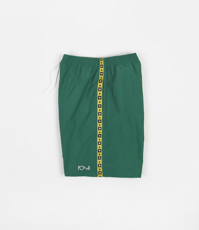 Polar Square Stripe Swim Shorts - Green