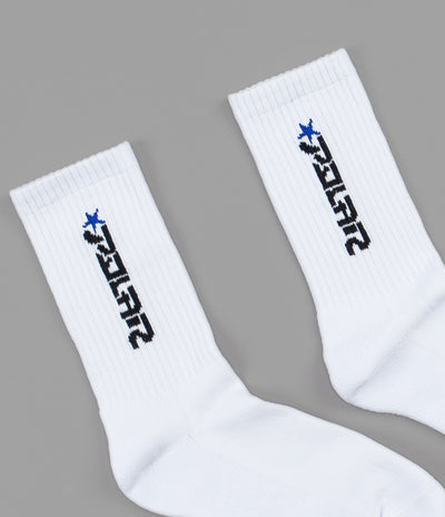 Polar Star Socks - White / Blue