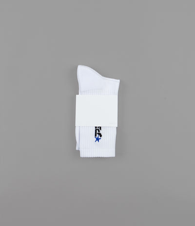 Polar Star Socks - White / Blue
