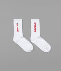 Polar Star Socks - White / Red