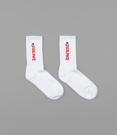 Polar Star Socks - White / Red