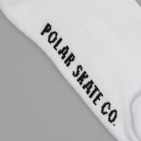 Polar Stripe Long Socks - White / Navy / Rust thumbnail