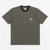 Polar Stripe Pocket T-Shirt - Black / Green thumbnail