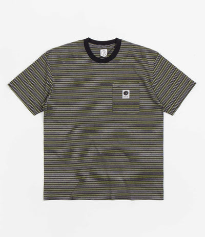 Polar Stripe Pocket T-Shirt - Black / Green
