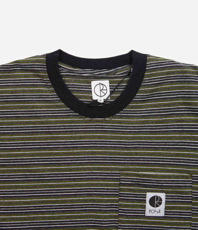 Polar Stripe Pocket T-Shirt - Black / Green