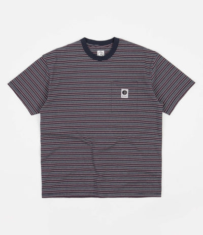 Polar Stripe Pocket T-Shirt - Navy